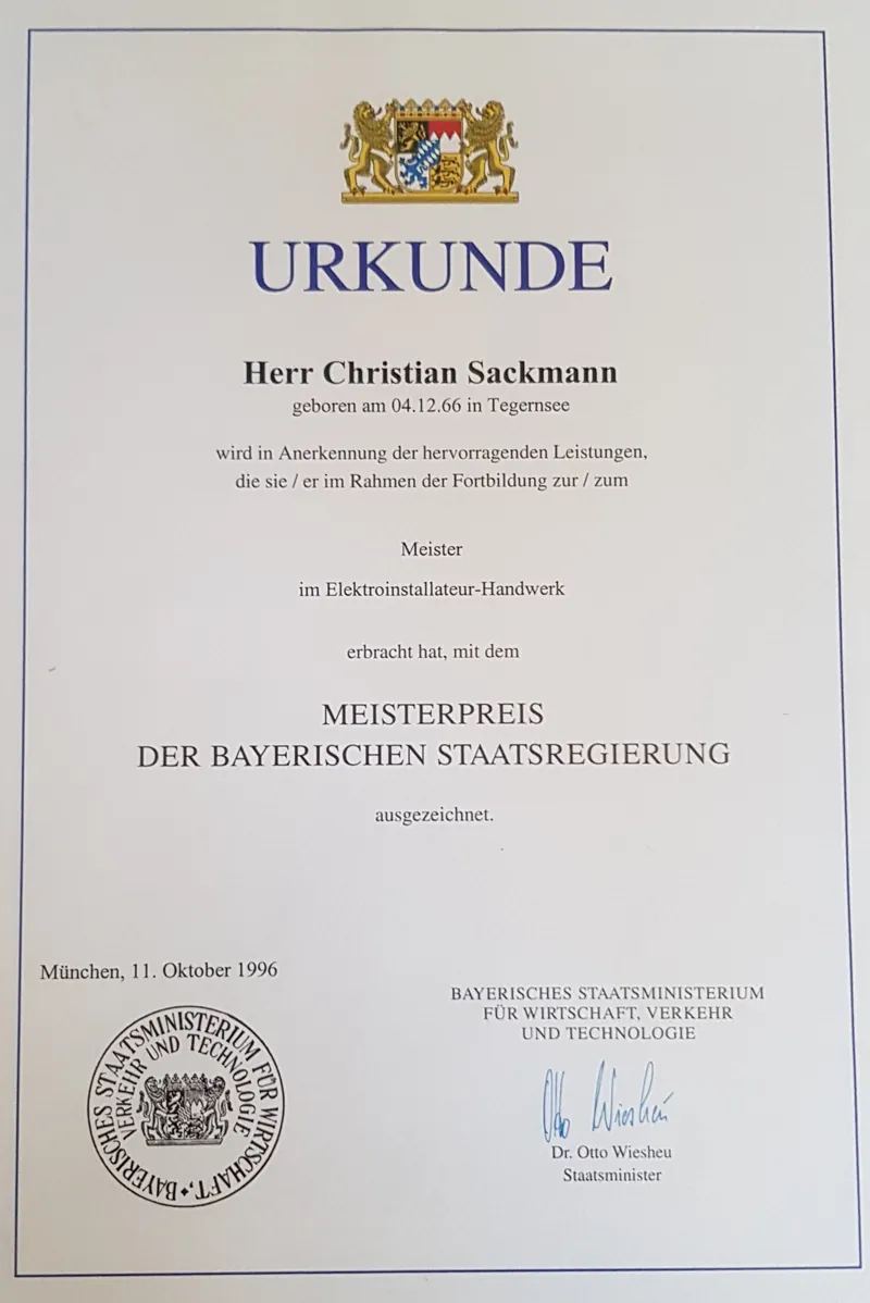 Meisterpreis der Bayerischen Staatsregierung
